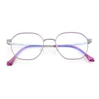 Knight Horse Eyewear – Silver & Purple | Lightweight Stylish Optical Frame