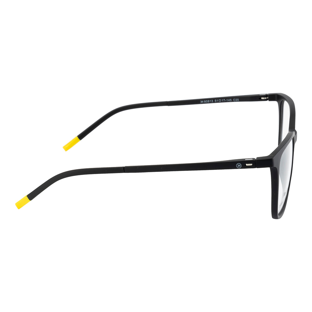 Knight Horse Classic Black Rectangle Eyeglass Frame