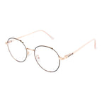 Knight Horse Gold-Black Round Metal Eyewear for Women