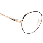 Knight Horse Gold-Black Round Metal Eyewear for Women