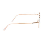 Knight Horse Gold-Black Round Metal Eyewear for Women