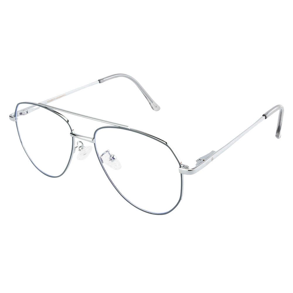 Knight Horse Classic Aviator – Dual-Color Metal Frame with Double Bar