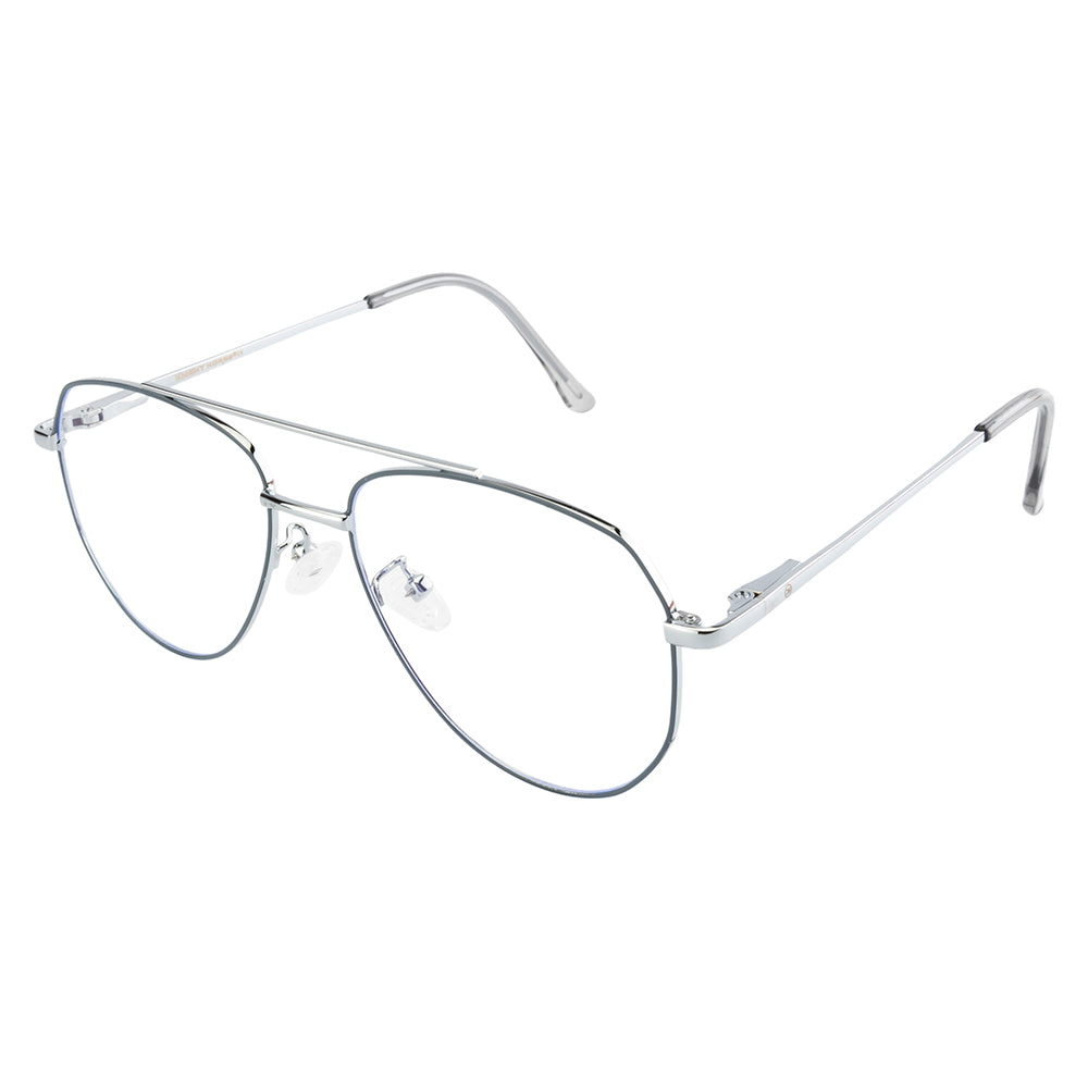 Knight Horse Classic Aviator – Dual-Color Metal Frame with Double Bar