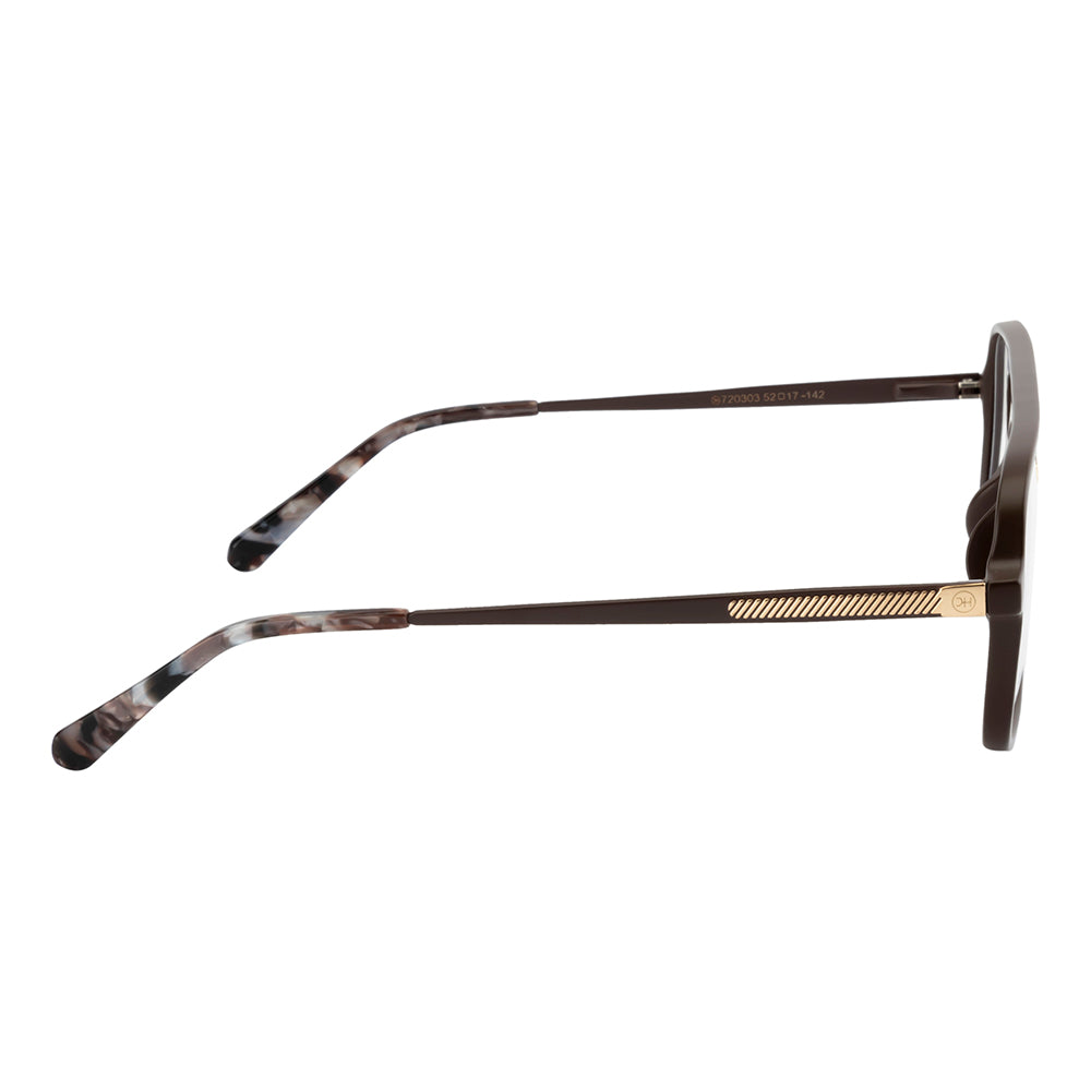 Knight Horse Double Bar Classic Frame- Matte Finish with Gold Detailing