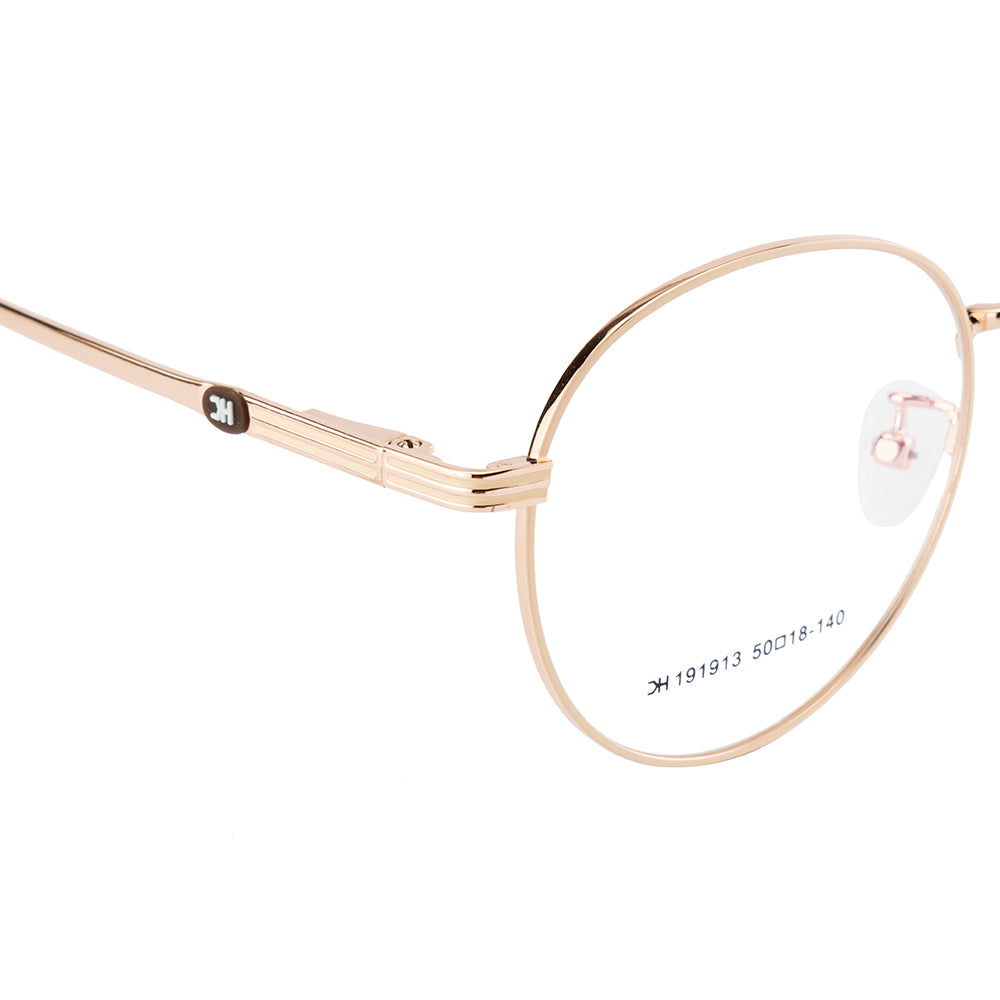 Knight Horse Lightweight Round Optical Frame – Gold| Spring Fit
