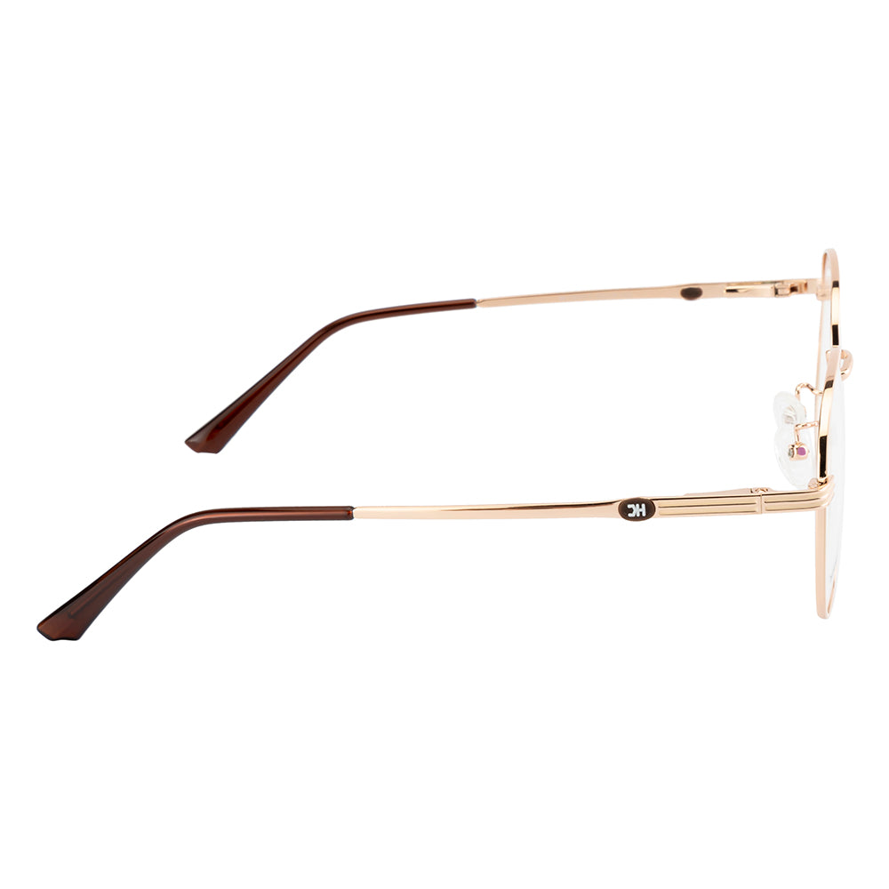 Knight Horse Lightweight Round Optical Frame – Gold| Spring Fit