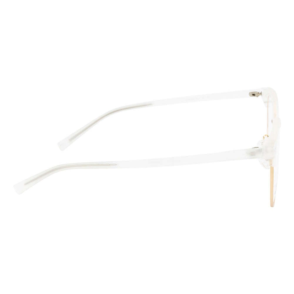 Knight Horse Sleek Geometric Frame in Crystal White & Gold