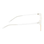 Knight Horse Sleek Geometric Frame in Crystal White & Gold