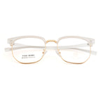 Knight Horse Sleek Geometric Frame in Crystal White & Gold