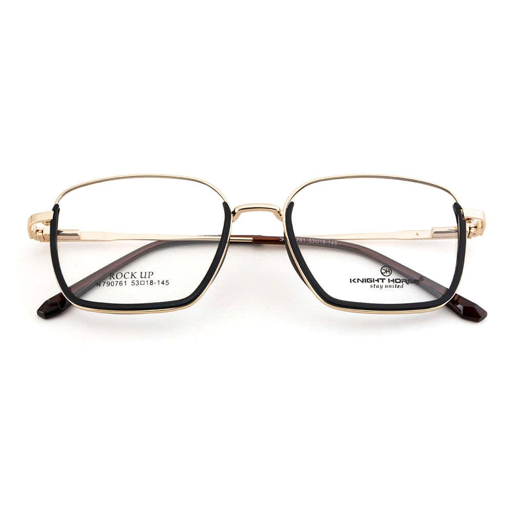 Knight Horse Minimal Series – Gold Frame with Black TR Rim