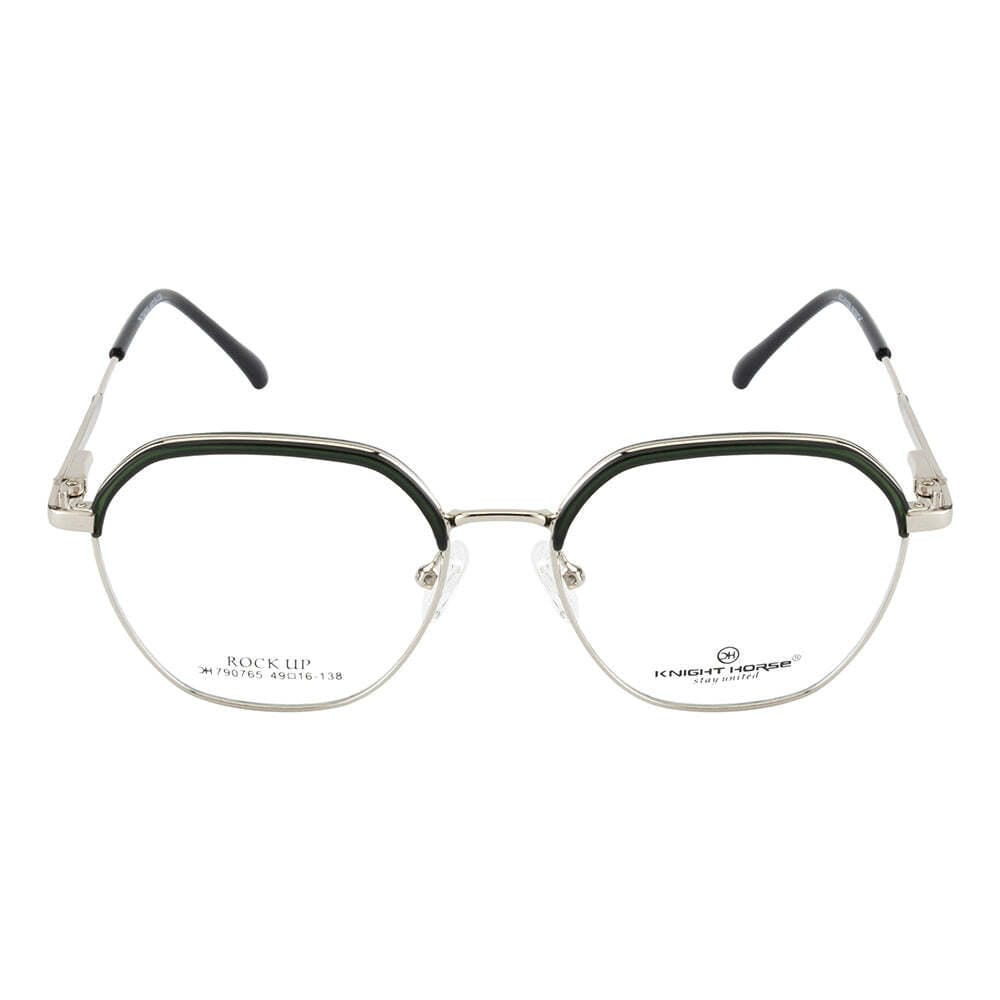 Knight Horse Sleek Silver Frame with Green Accent – Stylish & Lightweight