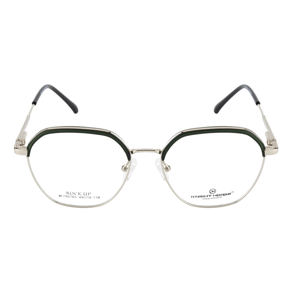 Knight Horse Sleek Silver Frame with Green Accent – Stylish & Lightweight