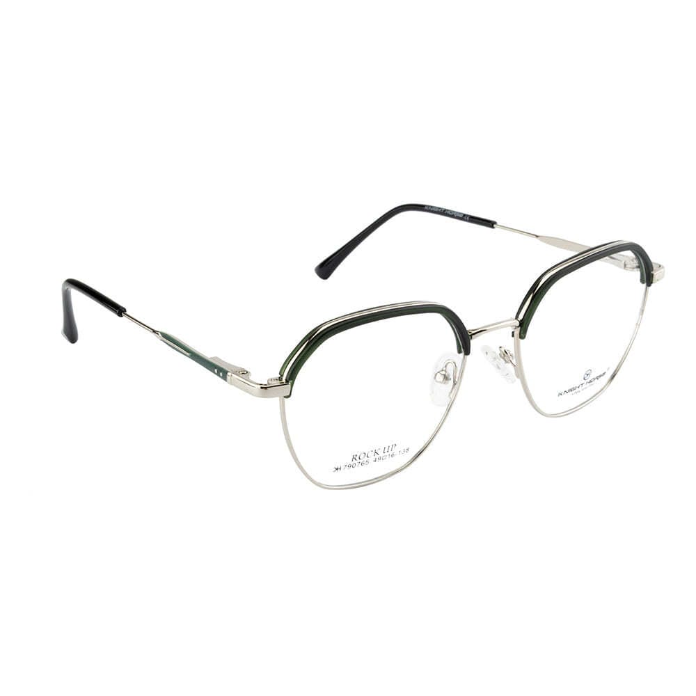 Knight Horse Sleek Silver Frame with Green Accent – Stylish & Lightweight