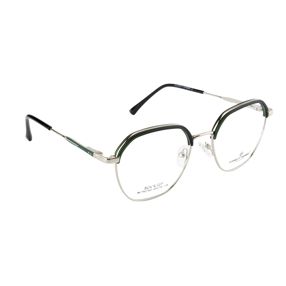 Knight Horse Sleek Silver Frame with Green Accent – Stylish & Lightweight