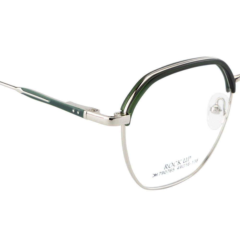 Knight Horse Sleek Silver Frame with Green Accent – Stylish & Lightweight