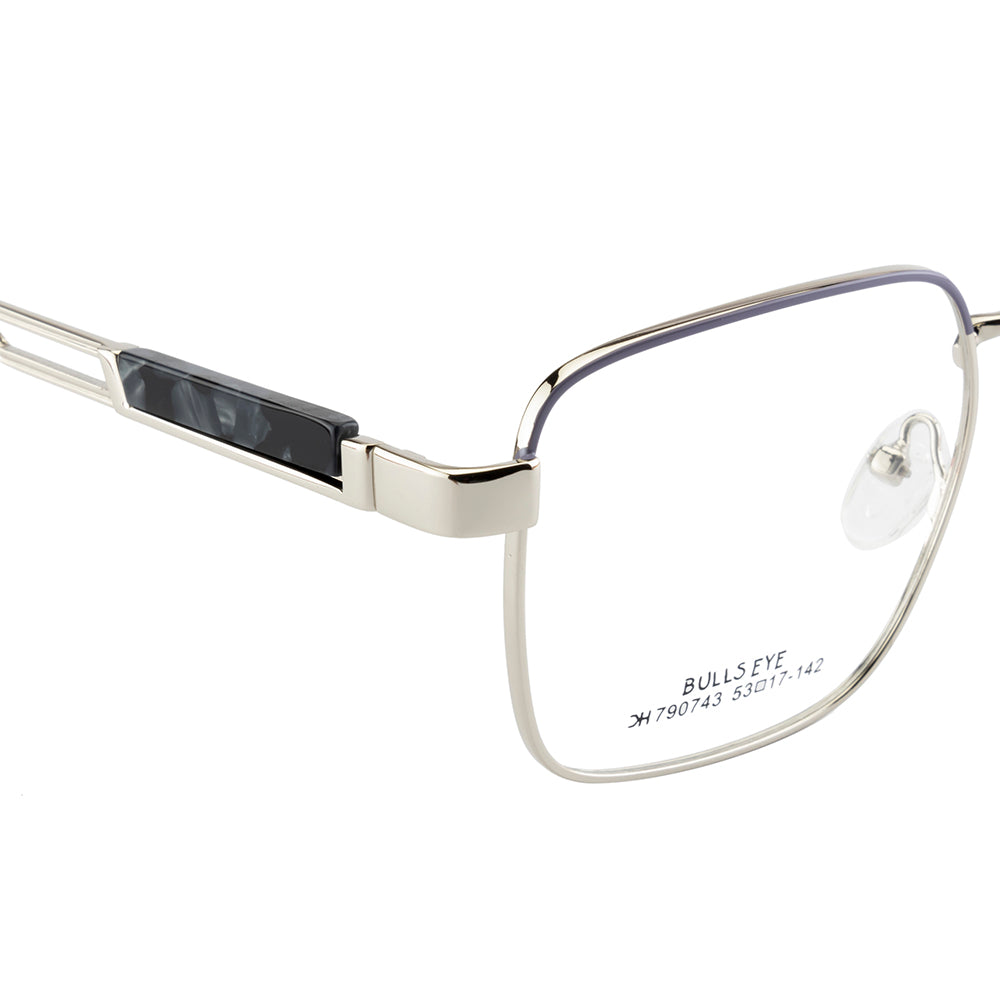 Knight Horse Designer Metal Eyewear – Silver | Square |Flex Hinges