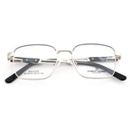 Knight Horse Designer Metal Eyewear – Silver | Square |Flex Hinges