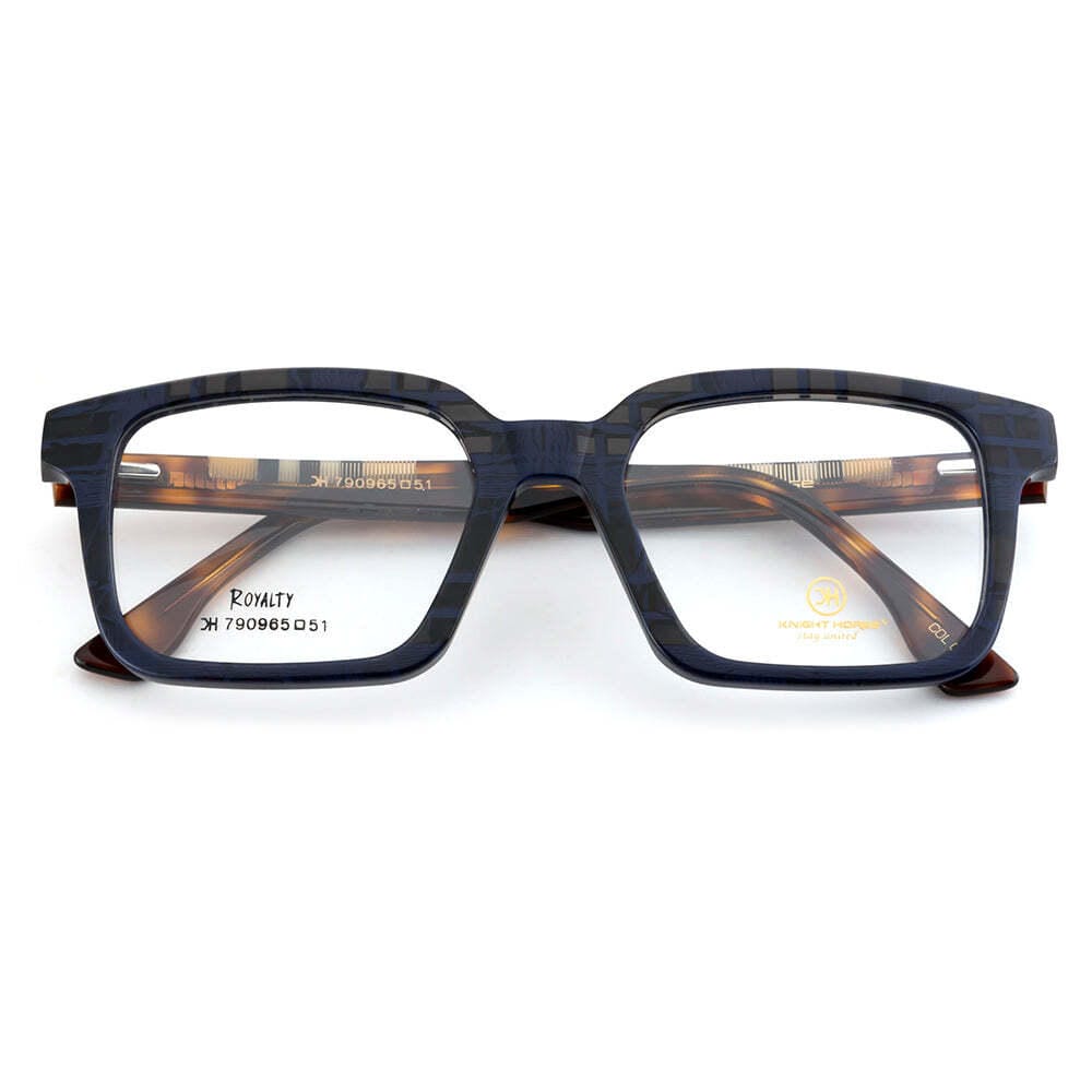 Knight Horse Designer Acetate Eyewear – Square Shape | Spring Hinges