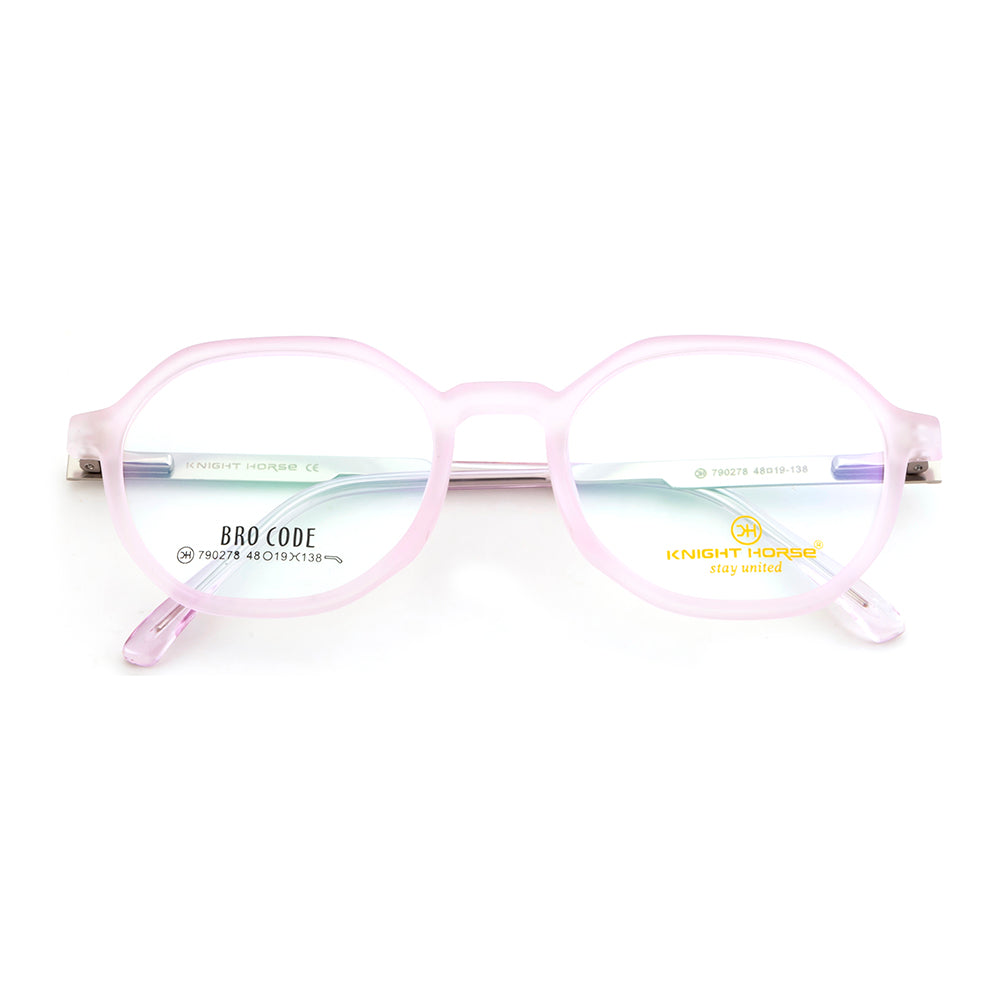 Knight Horse Women's Eyewear – Velvet Finish| Pink Frame | Metal Temples