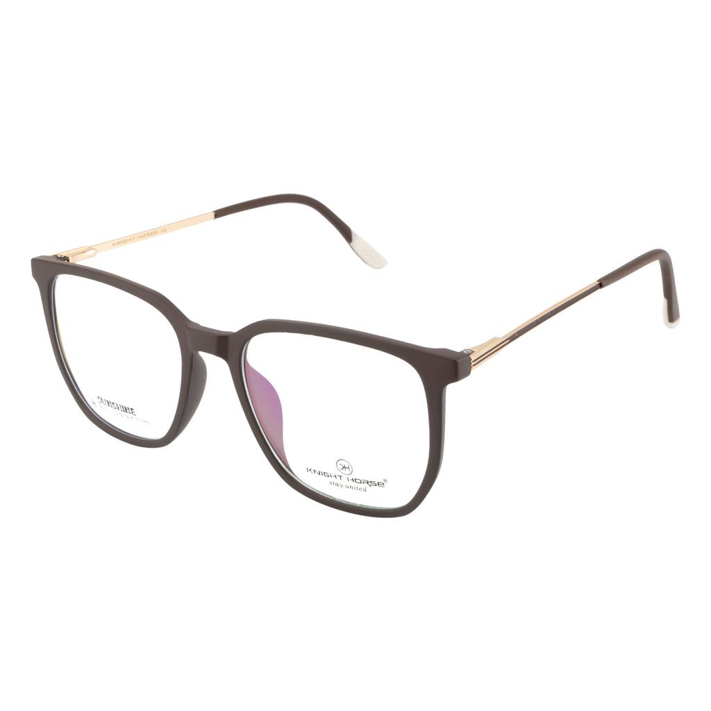Signature Eyewear – Unisex Brown Frame with Flexible Fit