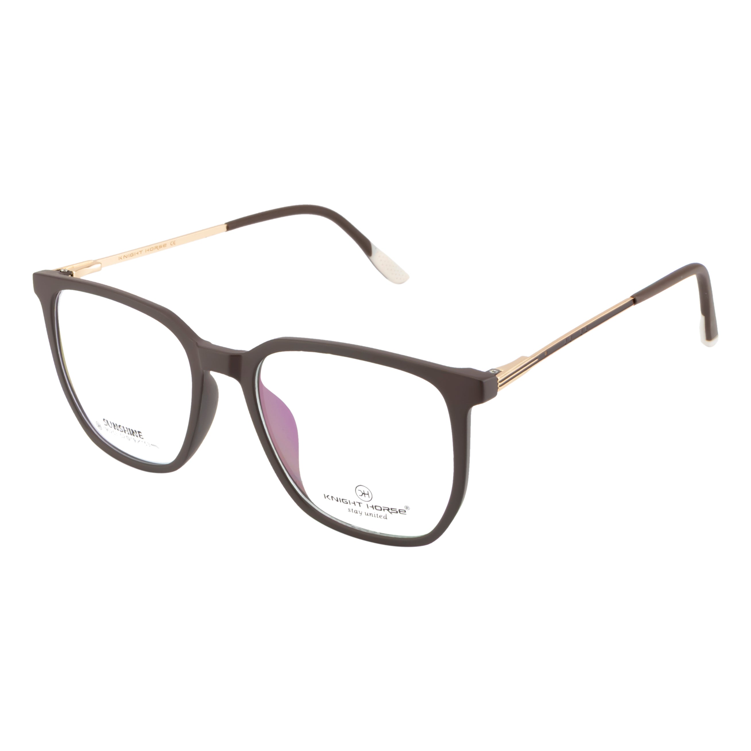 Signature Eyewear – Unisex Brown Frame with Flexible Fit