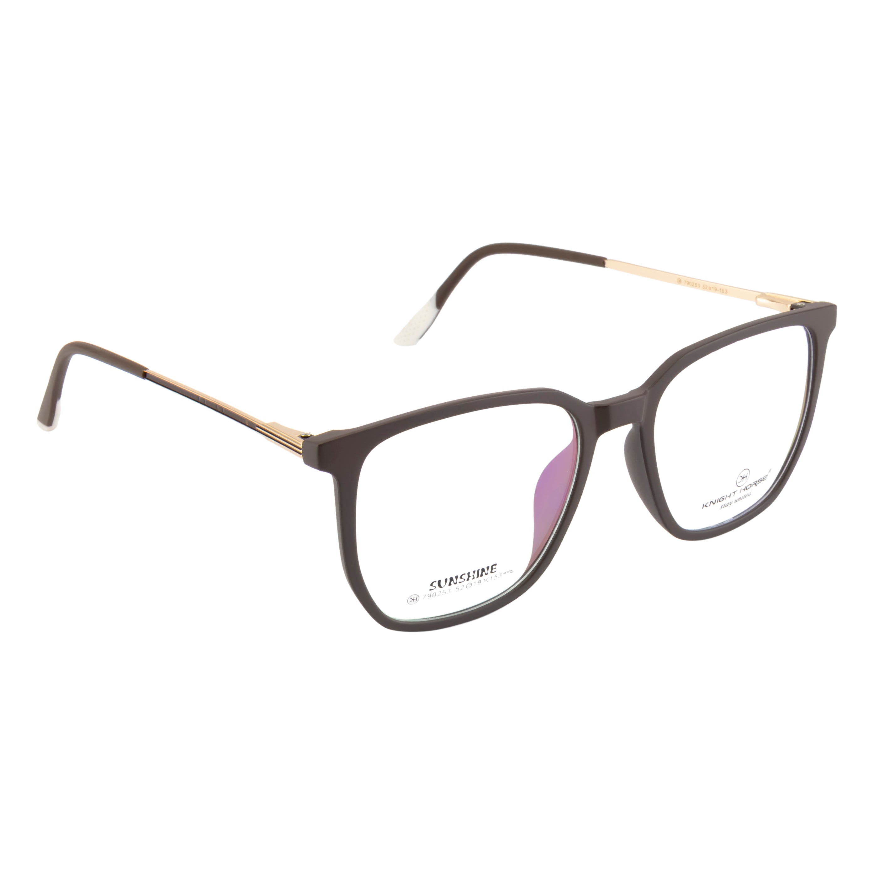 Signature Eyewear – Unisex Brown Frame with Flexible Fit