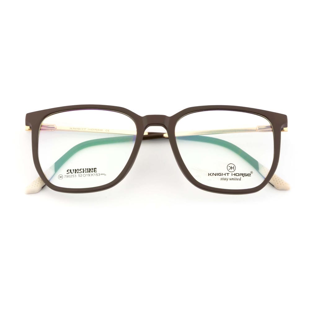 Signature Eyewear – Unisex Brown Frame with Flexible Fit
