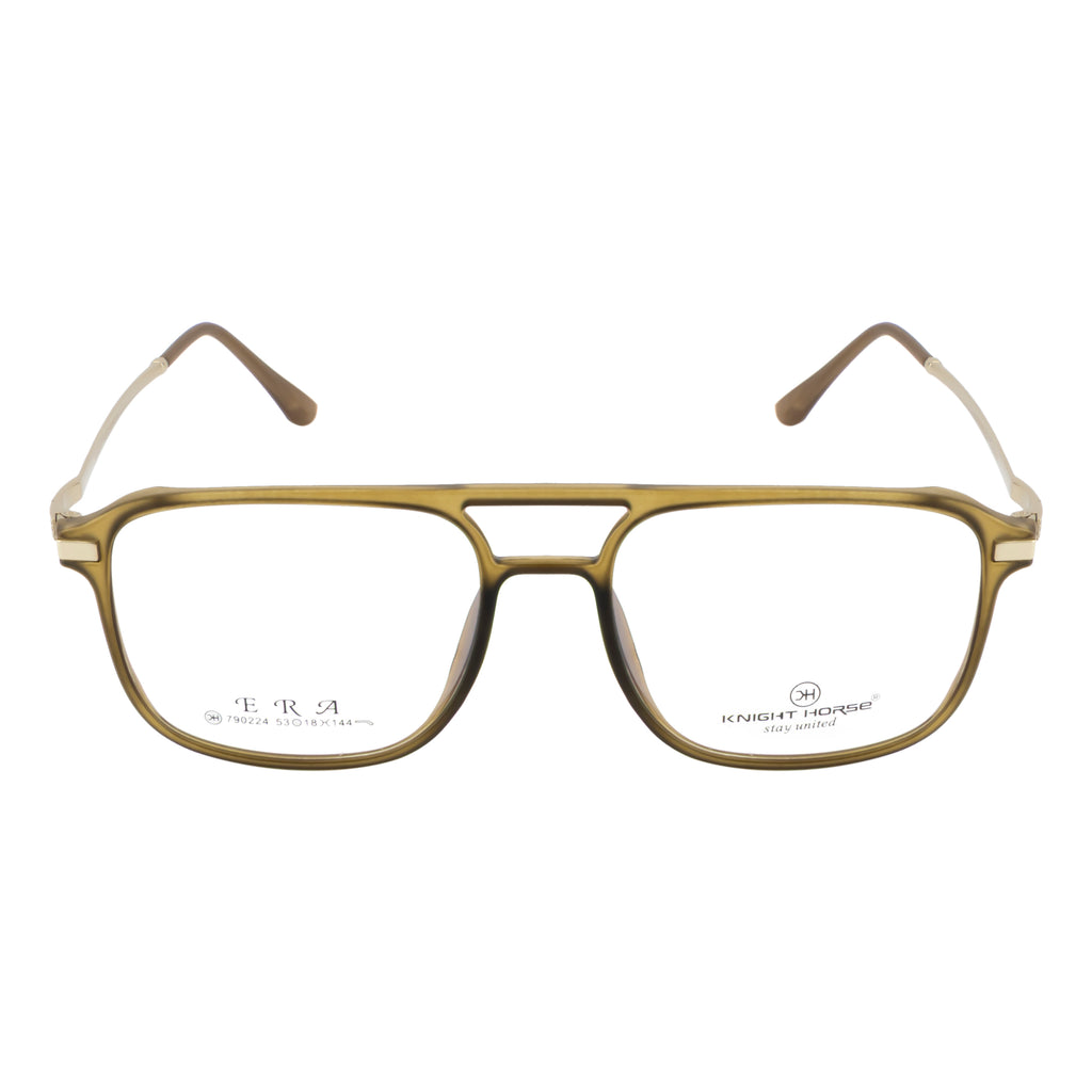 Classic Square Frame for Men – Double Bridge, Sleek & Comfortable