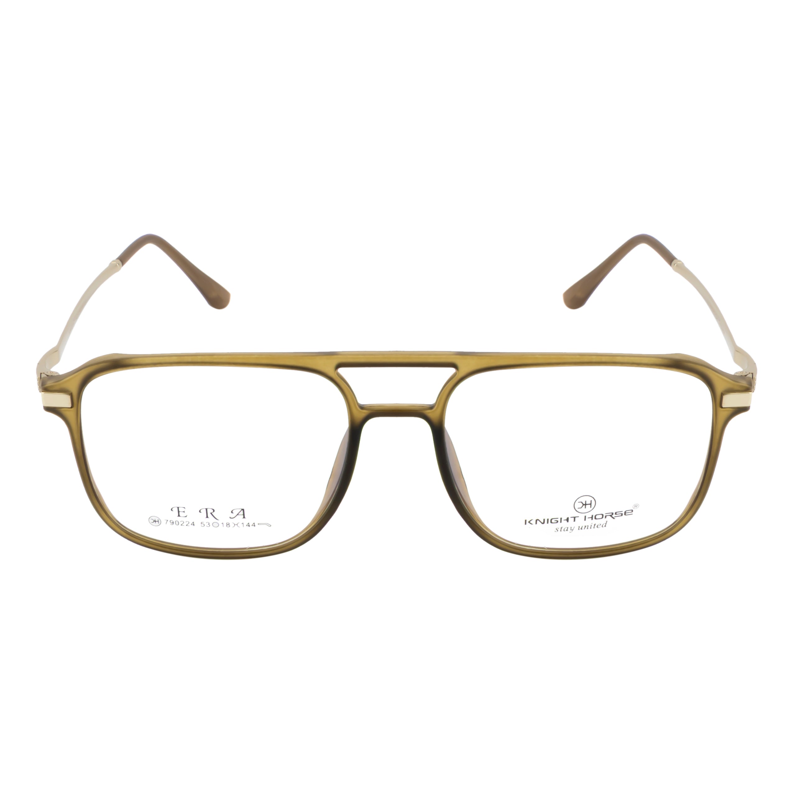 Classic Square Frame for Men – Double Bridge, Sleek & Comfortable