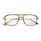 Classic Square Frame for Men – Double Bridge, Sleek & Comfortable