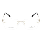 Stylish Rimless Eyeglass Frame with Spring Hinges