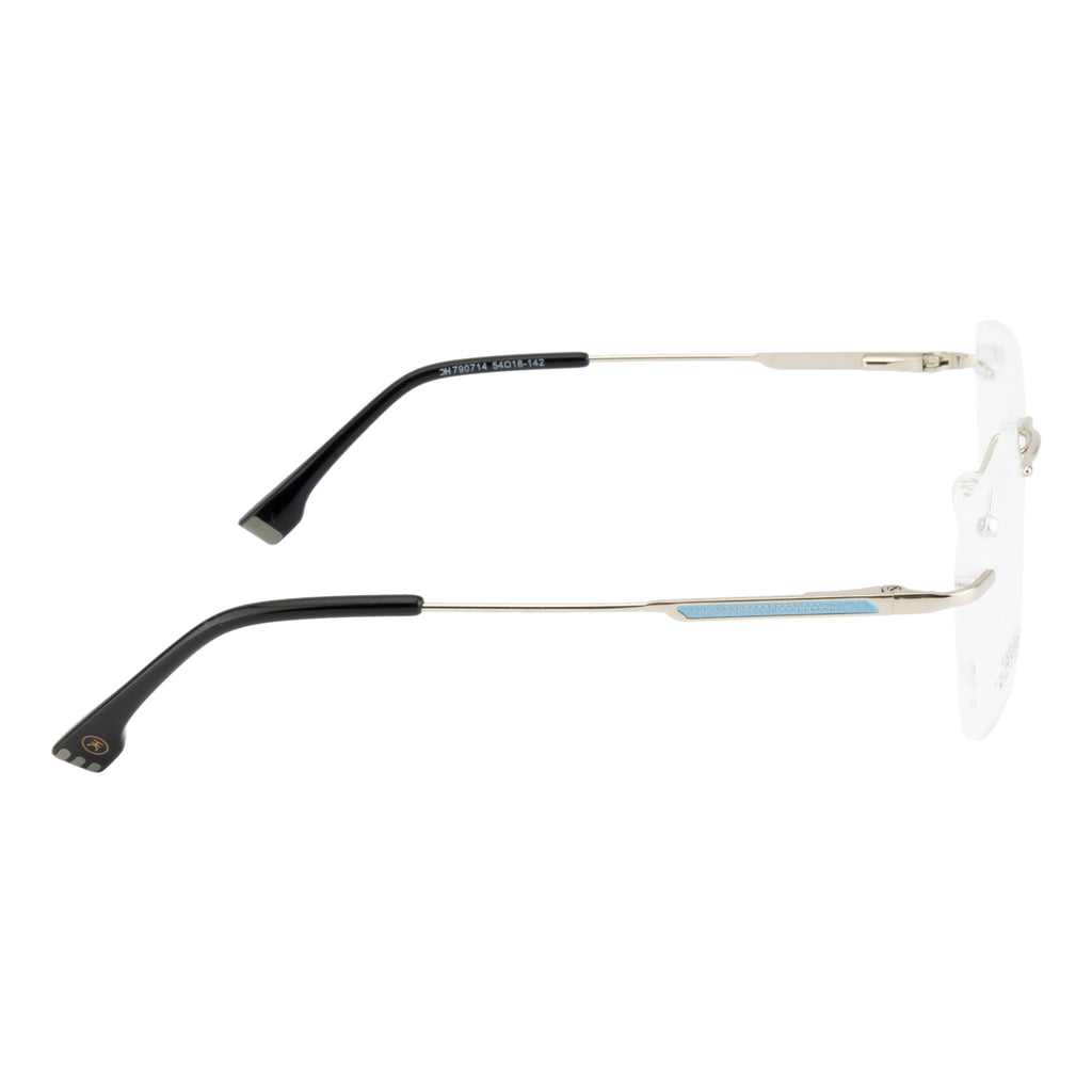 Stylish Rimless Eyeglass Frame with Spring Hinges