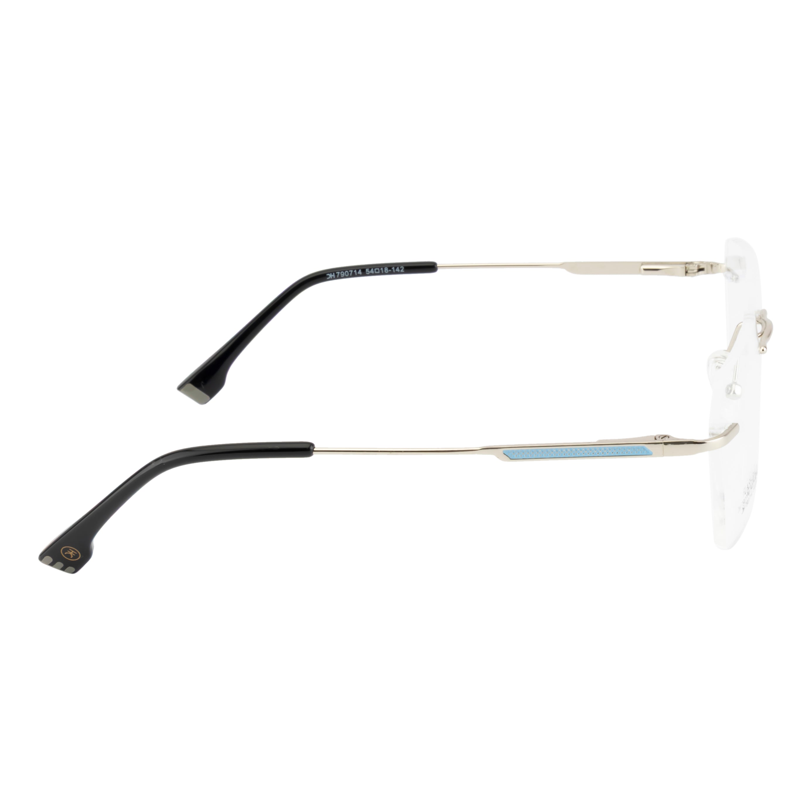 Stylish Rimless Eyeglass Frame with Spring Hinges
