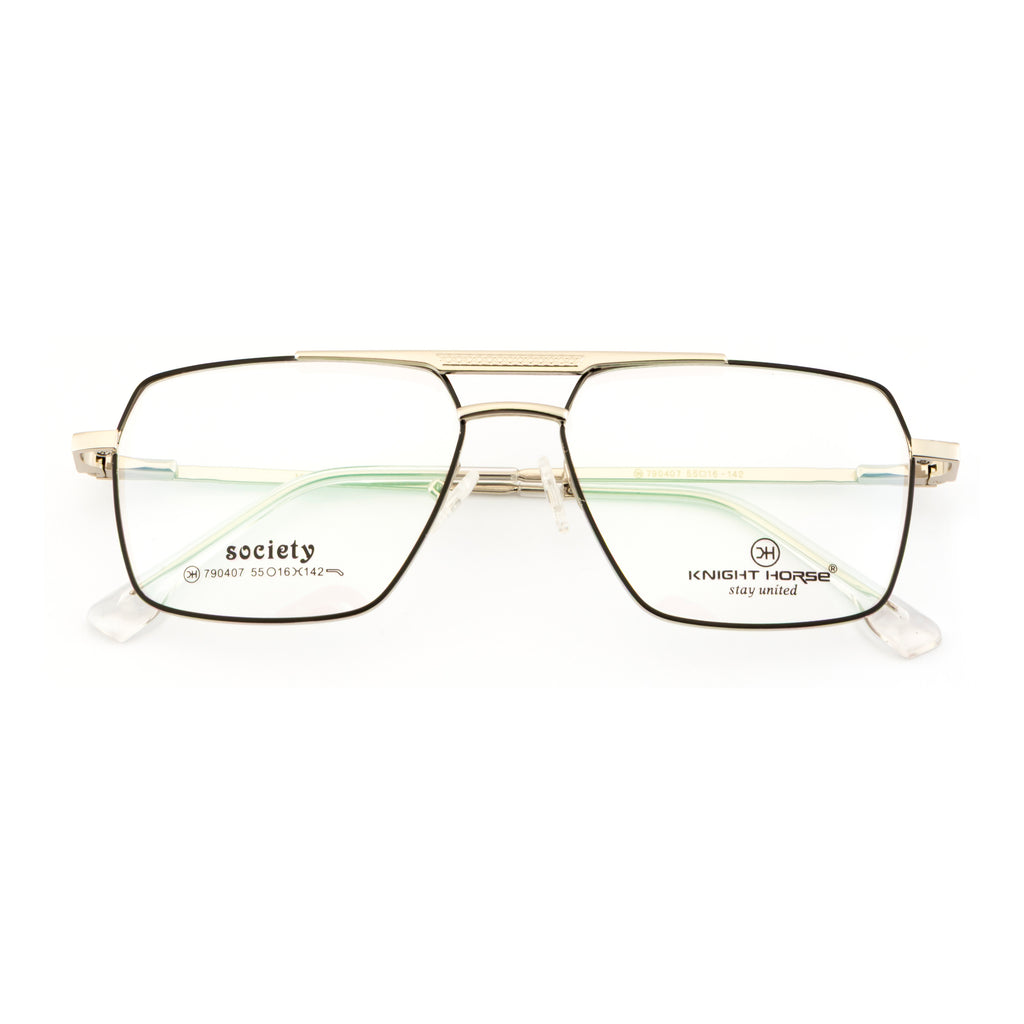Premium Men's Eyewear Frame | Sleek Double Bar Look