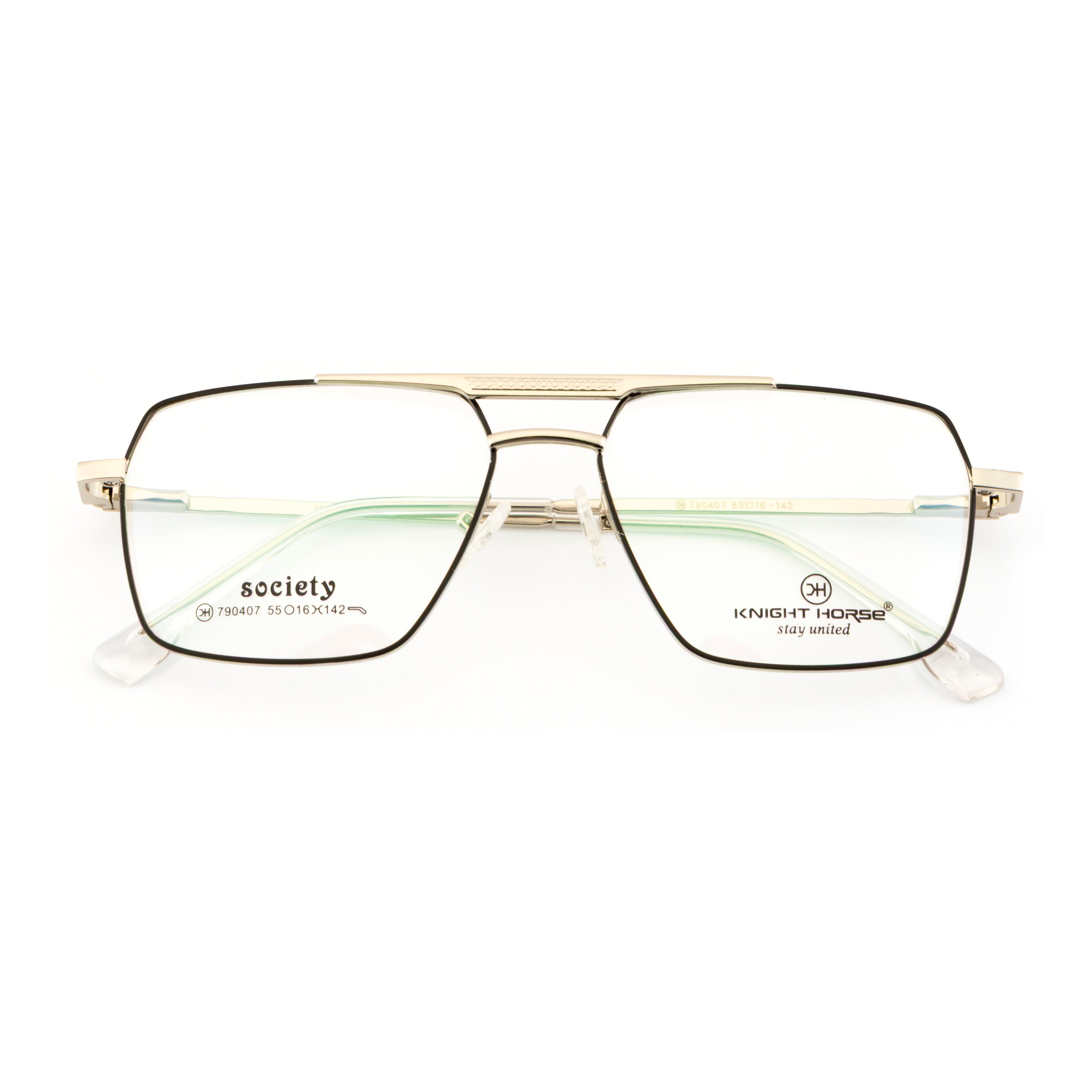 Premium Men's Eyewear Frame | Sleek Double Bar Look