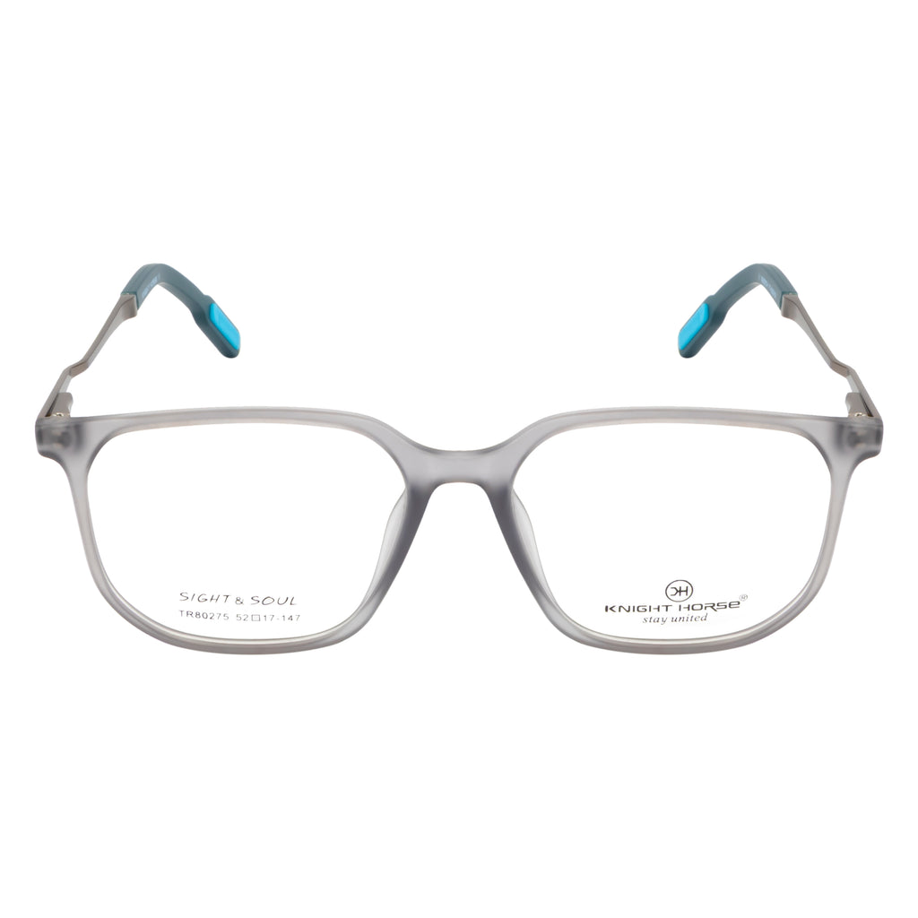 Trendy Eyewear Frame – Unique Two-Tone Design with Spring Hinges