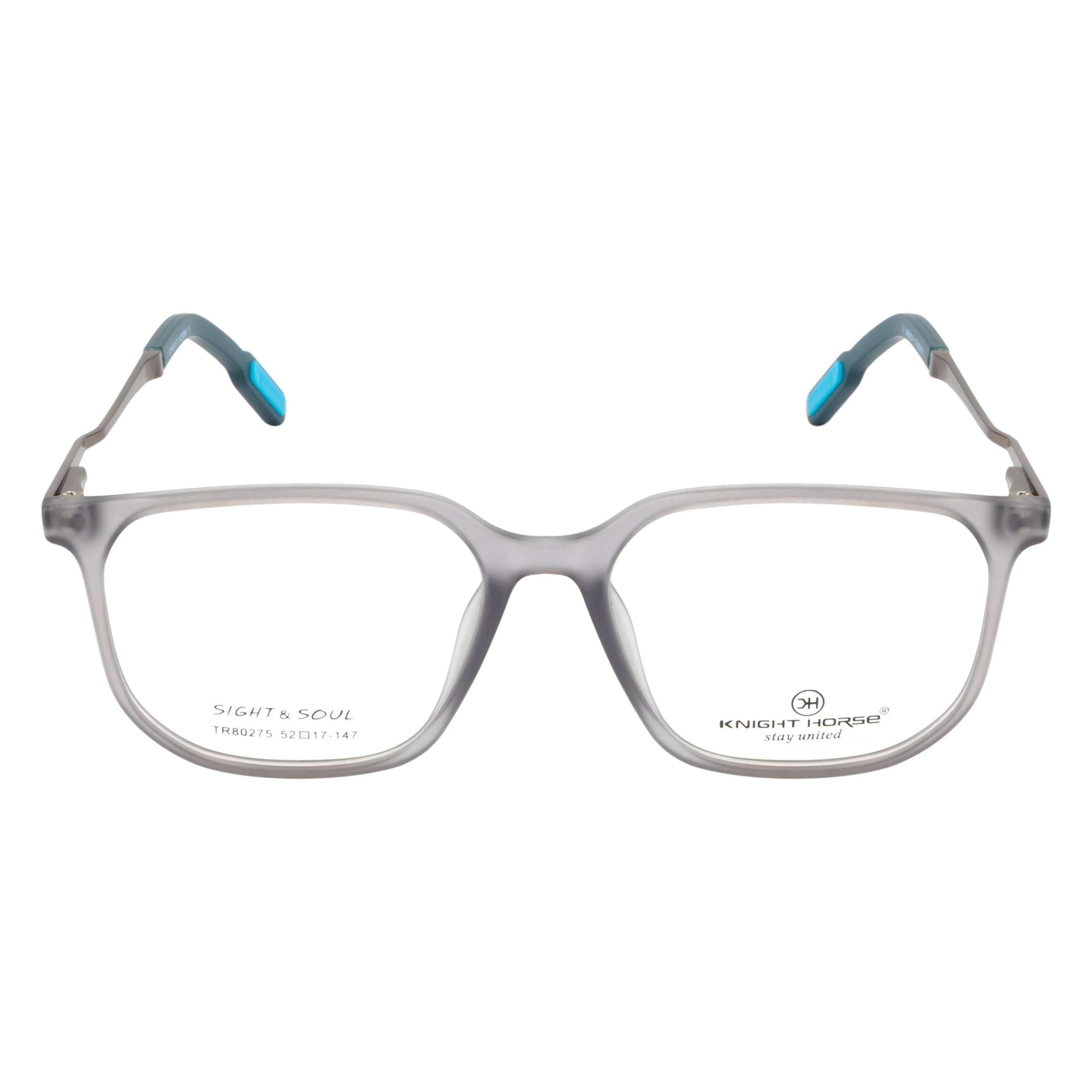 Trendy Eyewear Frame – Unique Two-Tone Design with Spring Hinges