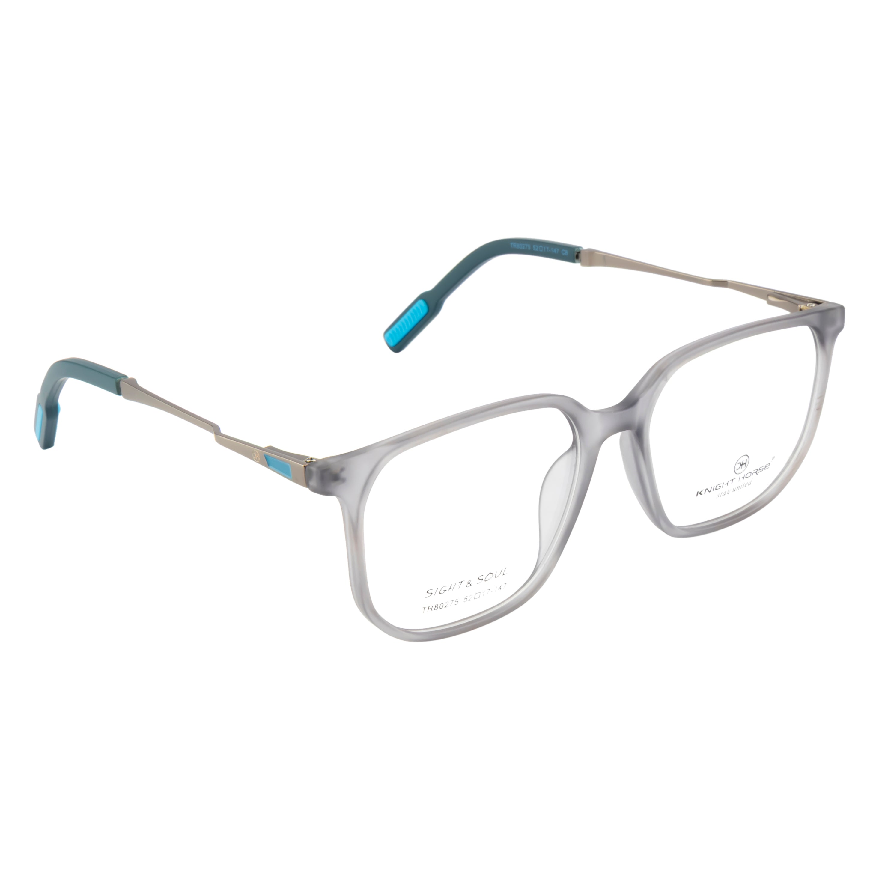 Trendy Eyewear Frame – Unique Two-Tone Design with Spring Hinges