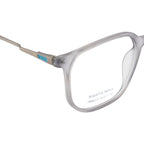 Trendy Eyewear Frame – Unique Two-Tone Design with Spring Hinges