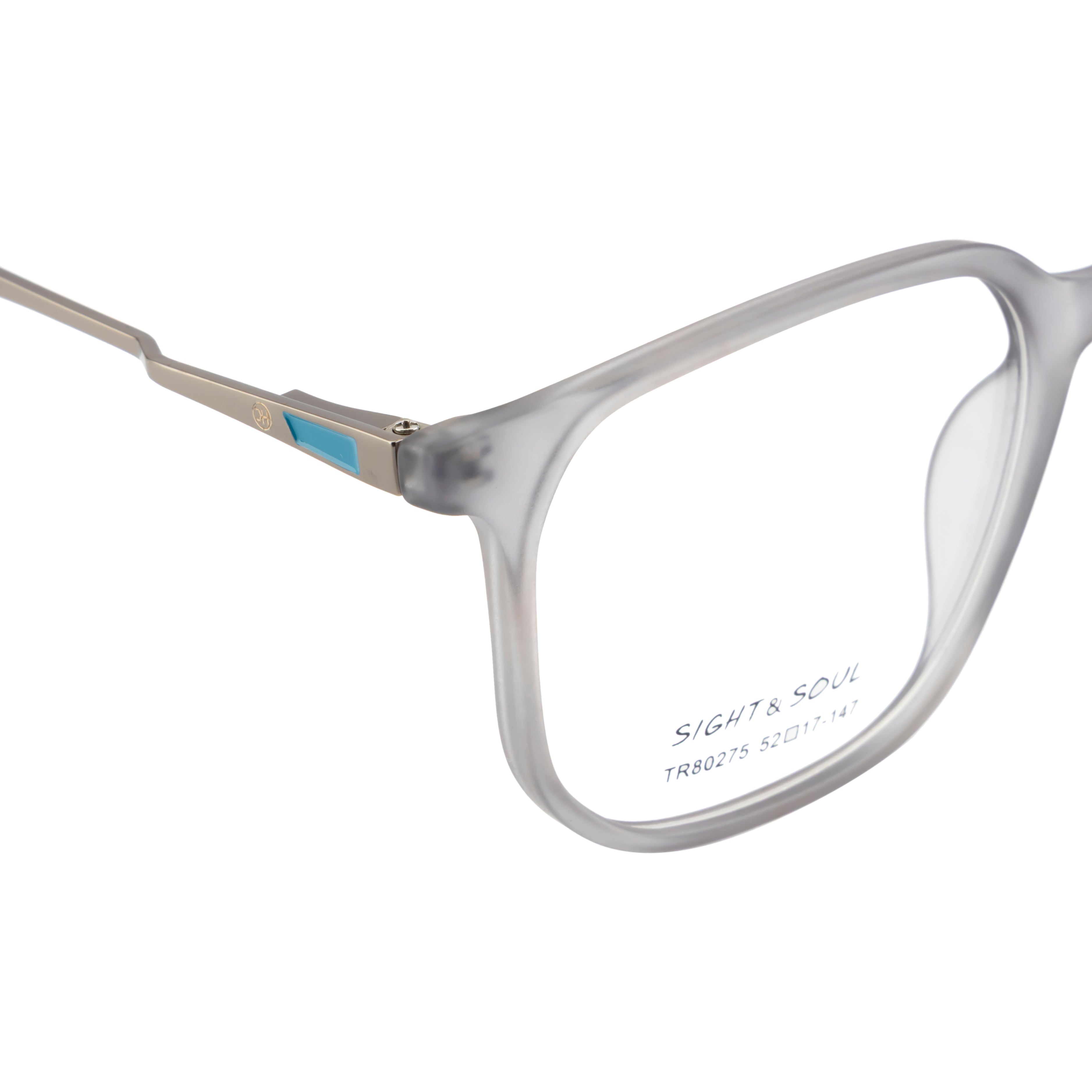 Trendy Eyewear Frame – Unique Two-Tone Design with Spring Hinges