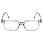 Classic Square Glasses – Grey Frame for Men & Women