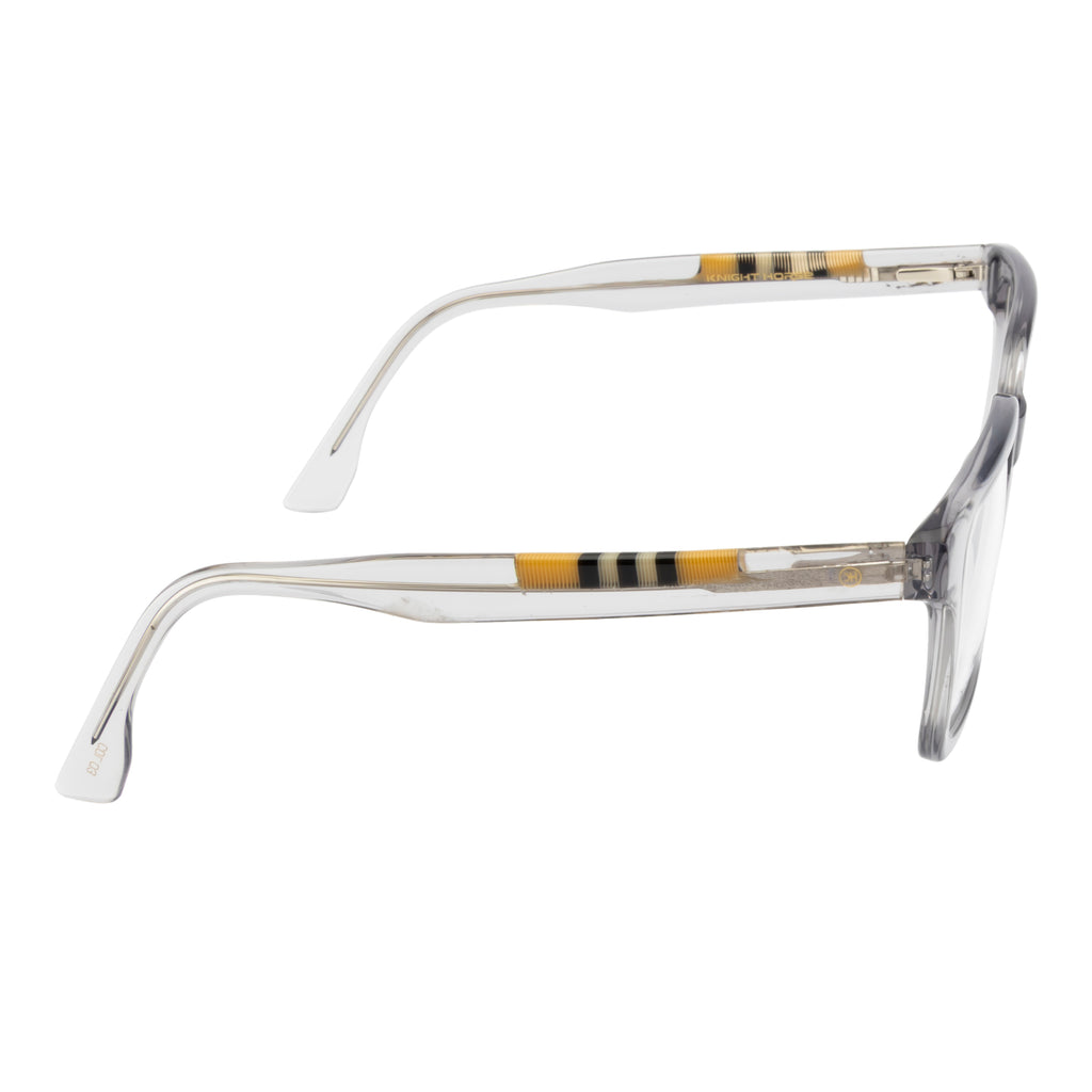 Classic Square Glasses – Grey Frame for Men & Women