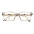Classic Square Glasses – Grey Frame for Men & Women