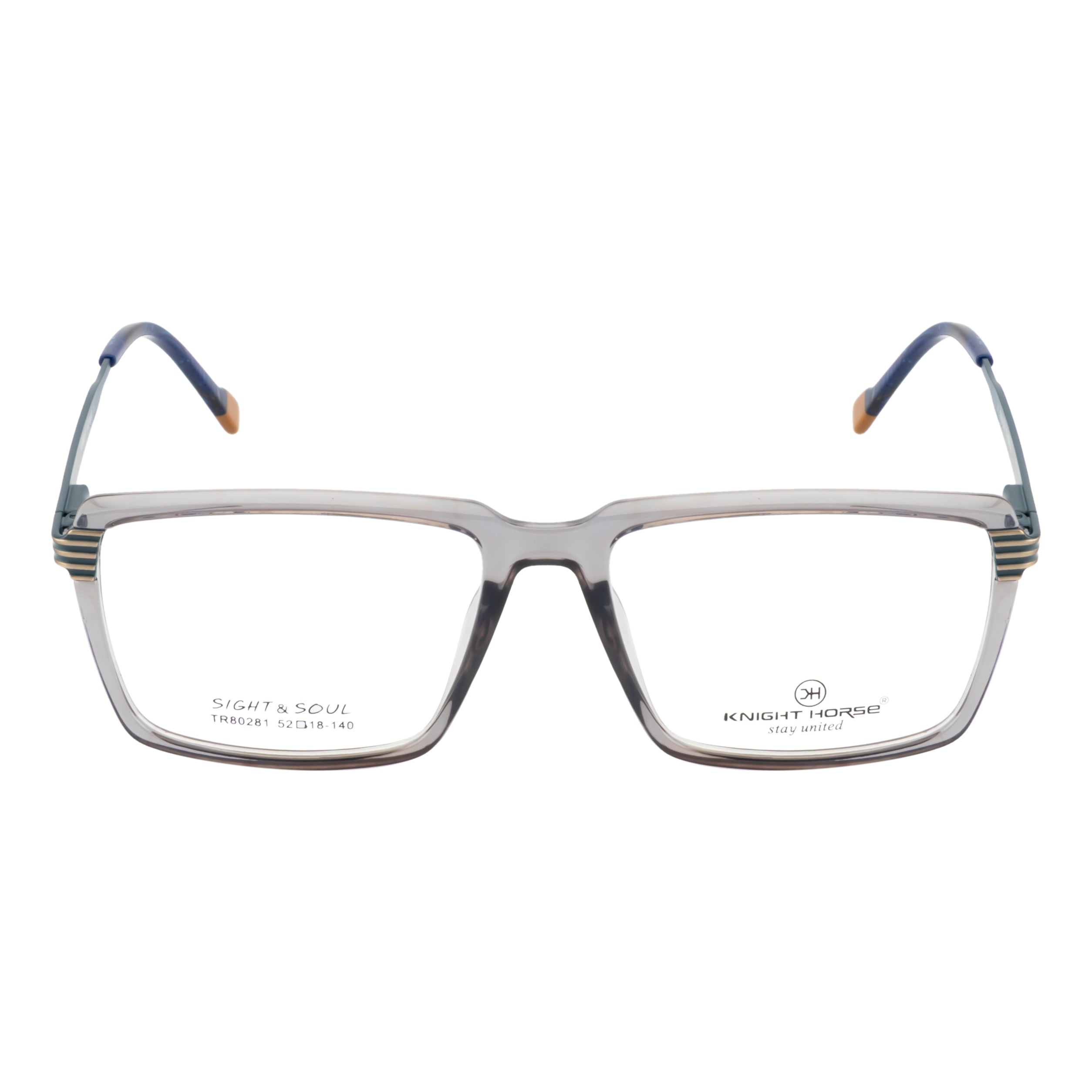 Premium Eyeglass Frame – Dual-Tone with Designer Sides