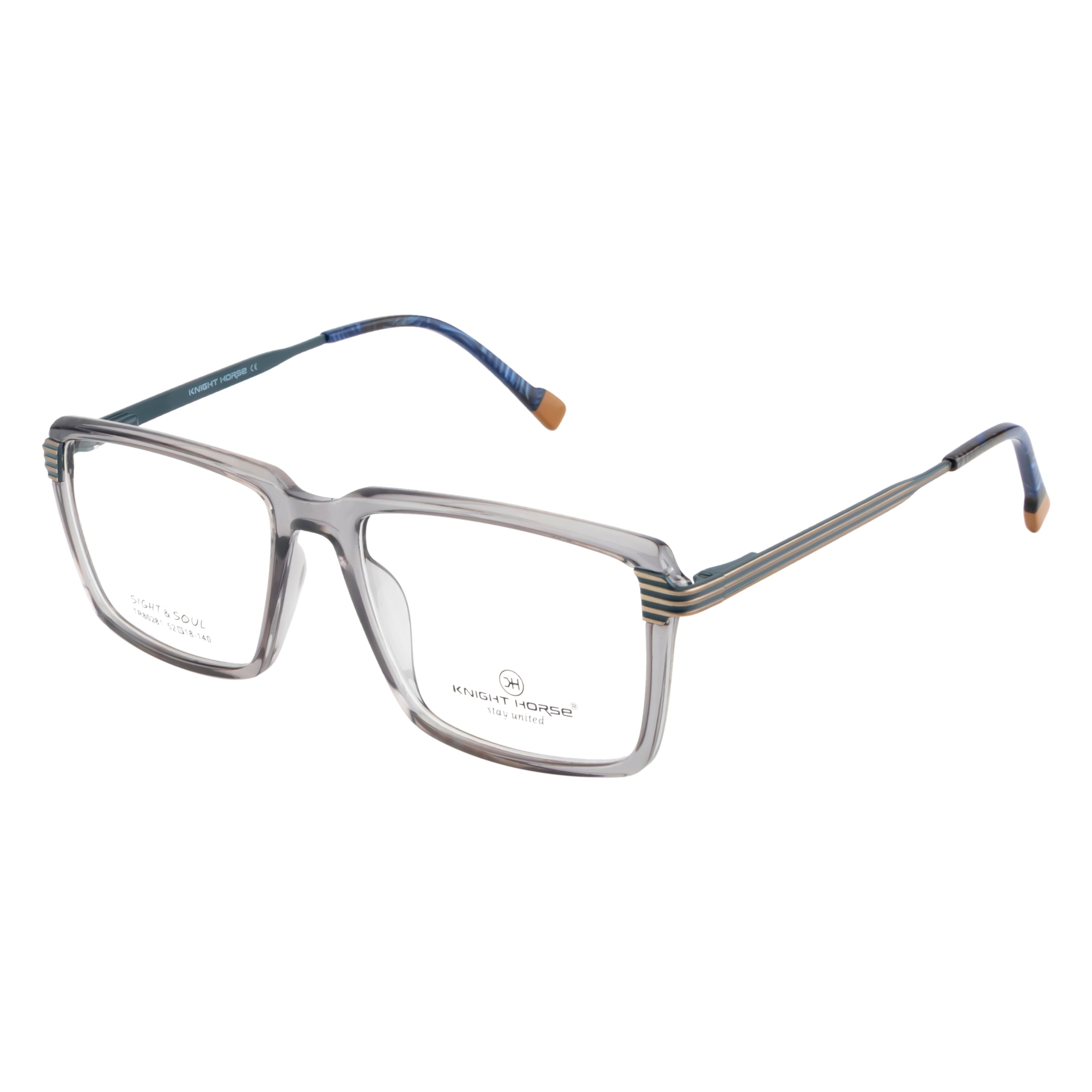 Premium Eyeglass Frame – Dual-Tone with Designer Sides
