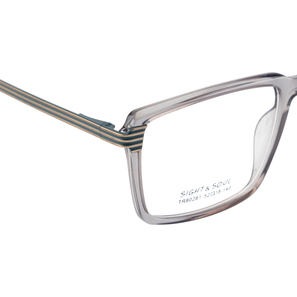 Premium Eyeglass Frame – Dual-Tone with Designer Sides