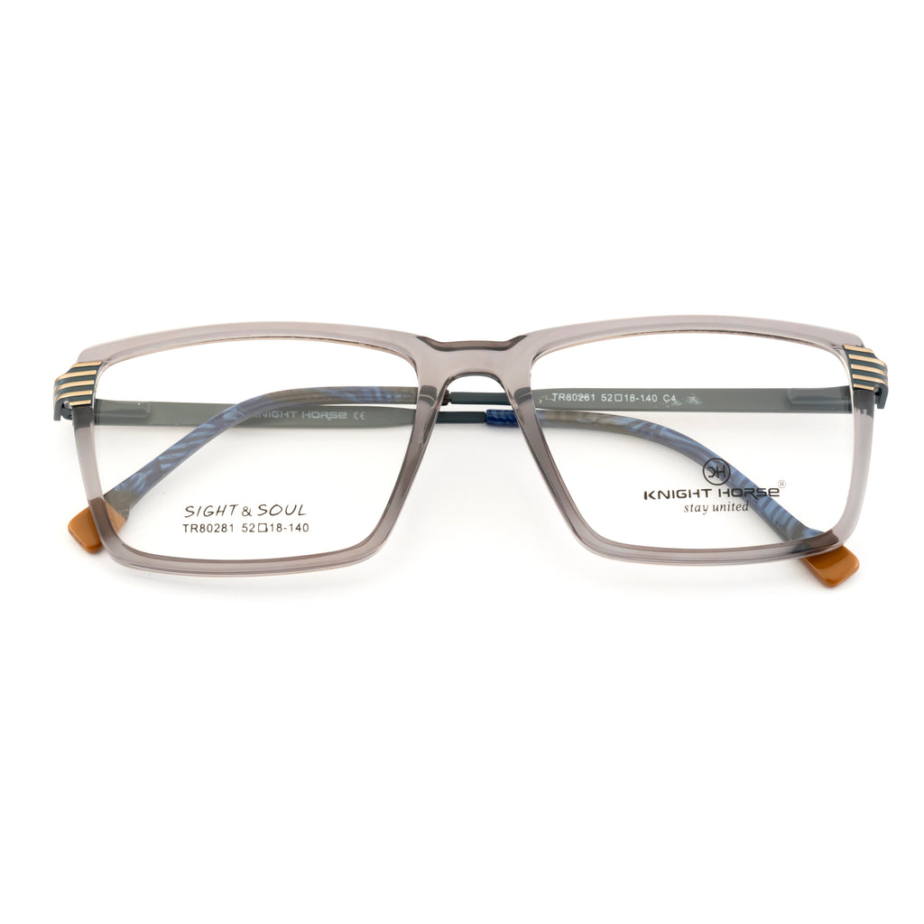 Premium Eyeglass Frame – Dual-Tone with Designer Sides