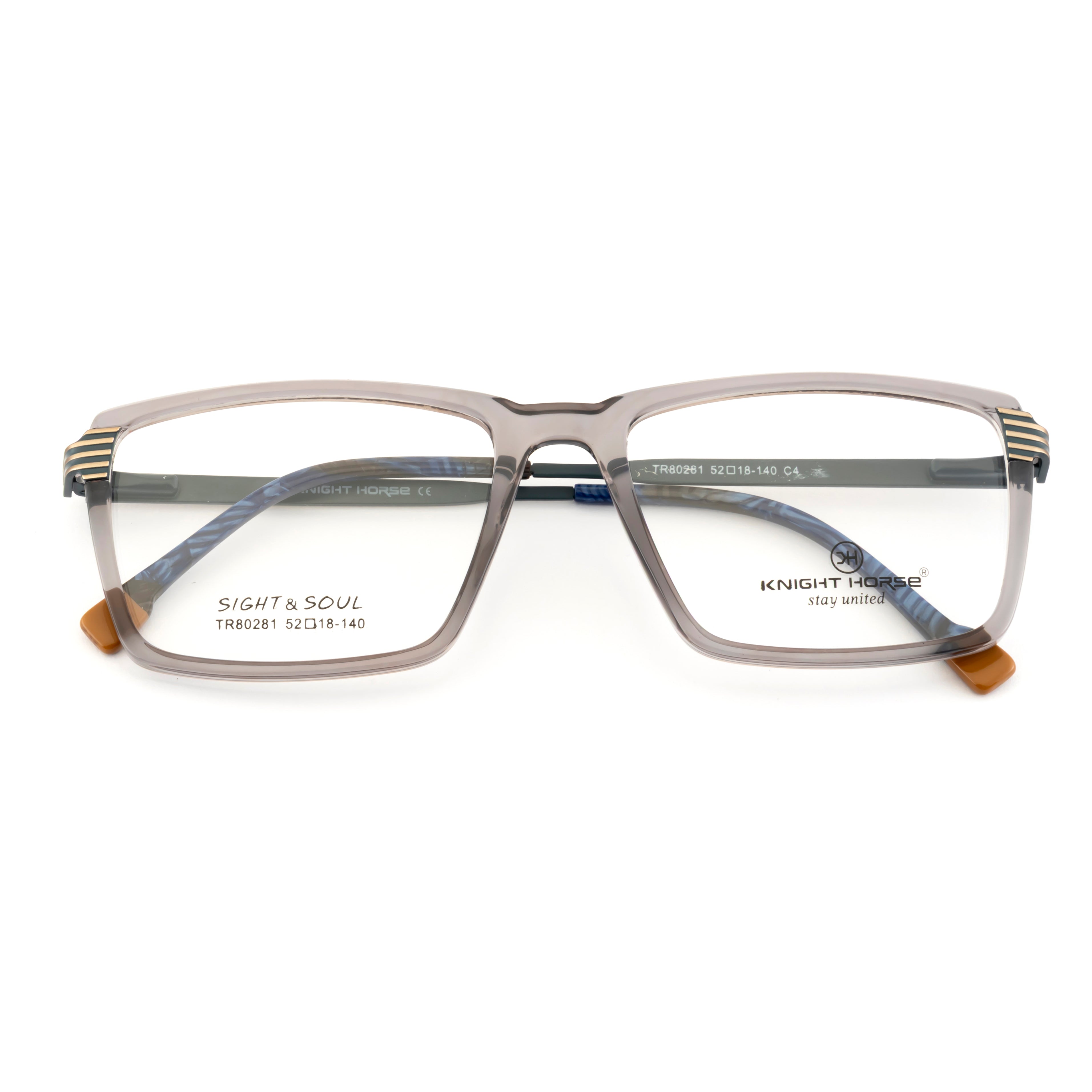Premium Eyeglass Frame – Dual-Tone with Designer Sides