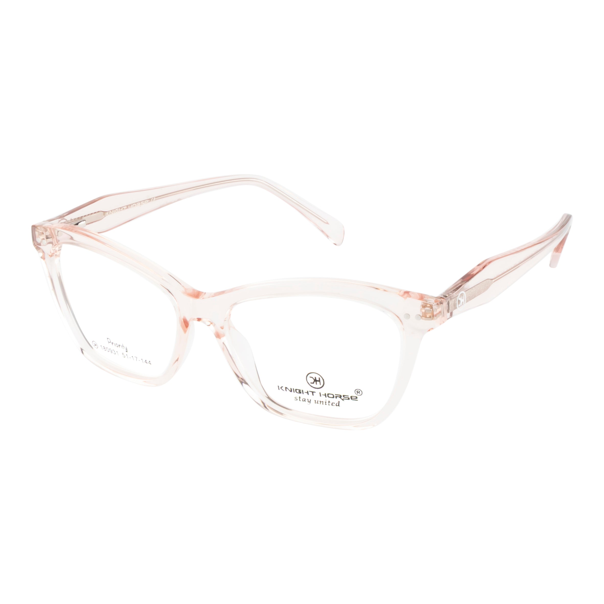Feminine Cateye Eyewear – Gloss Pink | Spring Hinges