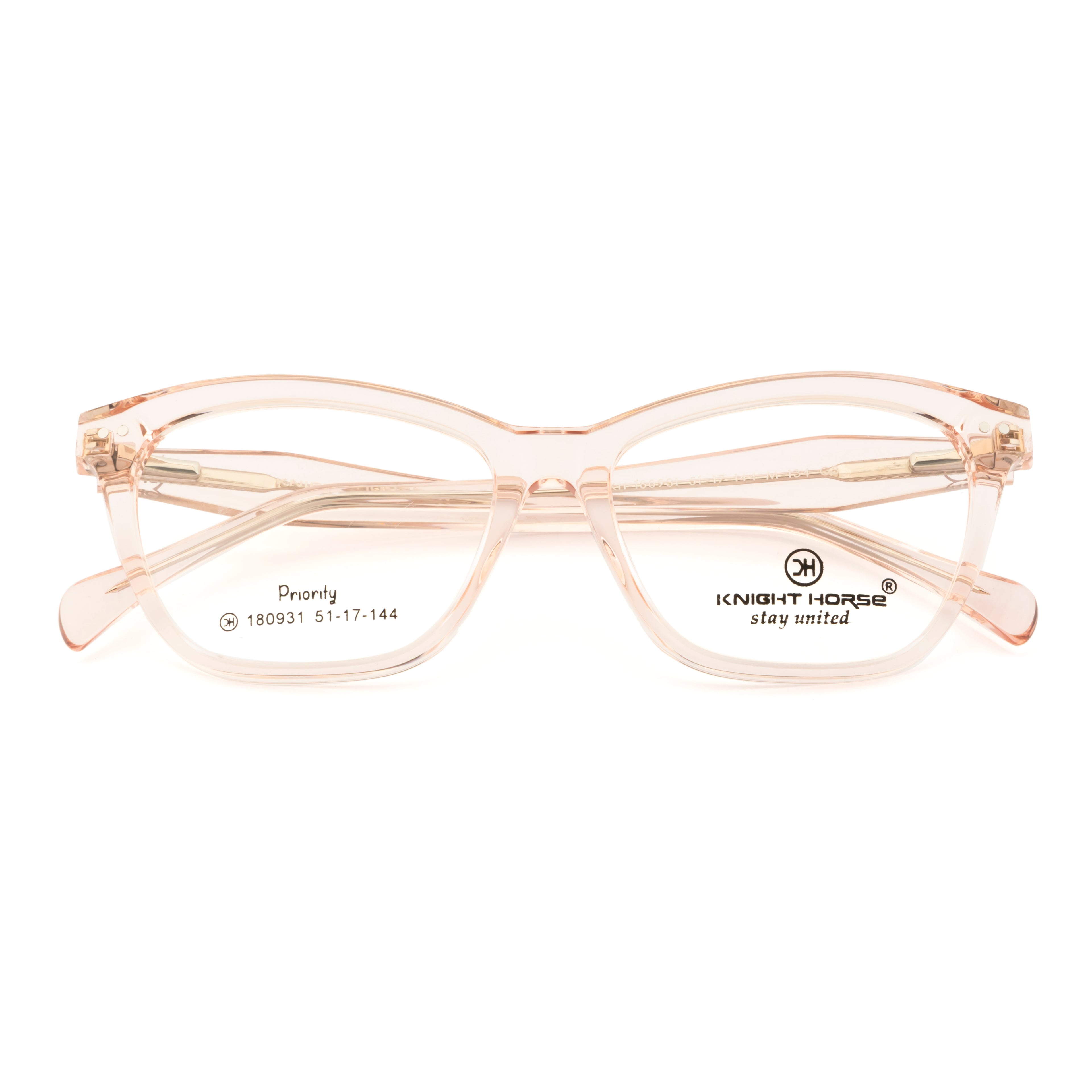 Feminine Cateye Eyewear – Gloss Pink | Spring Hinges